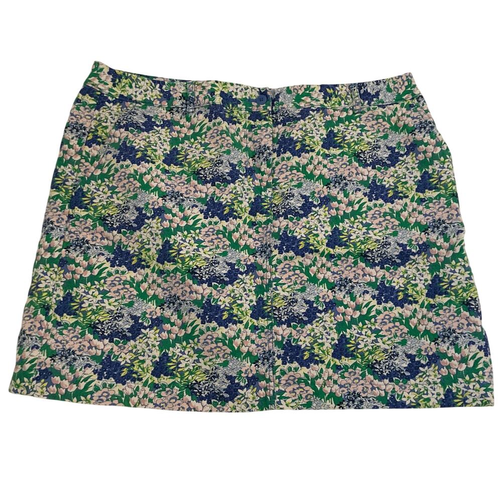 Talbots Floral Corduroy Lined Skirt‎ - Size 14